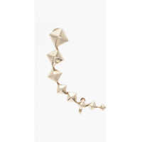 Cercei Garavani Golden Effect Metal Crawler Single Earring Femei