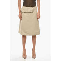 Fuste lungi Wrap Midi Skirt With Maxi Belt Femei