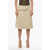 Burberry Wrap Midi Skirt With Maxi Belt Beige
