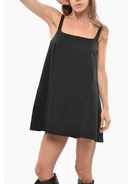 Rochii scurte WARDROBE.NYC Bare Back Flared Minidress Black Femei (BM 19476800) 4