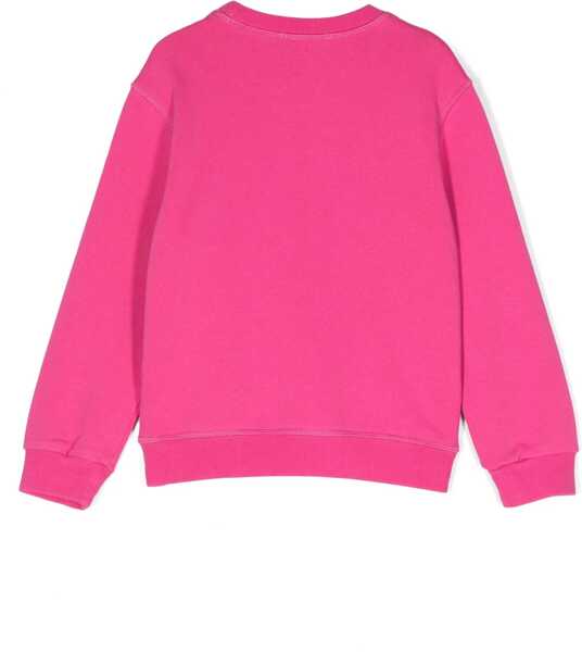 Bluze de trening DSQUARED2 Brushed Cotton Icon Crew Neck Sweatshirt Pink Baieti (BM 19476803) 2
