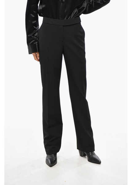 Pantaloni office Stella McCartney Stretch Wool Slim Fit Pants Black Femei (BM 19476812) 1