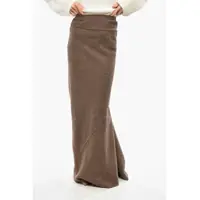 Fuste lungi Wool Cloth Pencil Skirt With Flared Bottom Femei