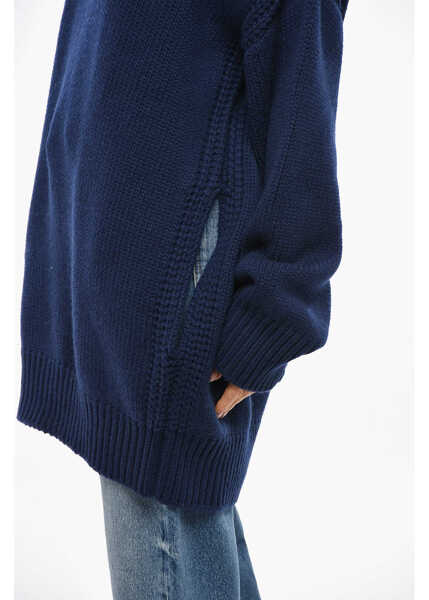 Pulovere SA SU PHI Cashmere Crew-Neck Sweater Blue Femei (BM 19476830) 2