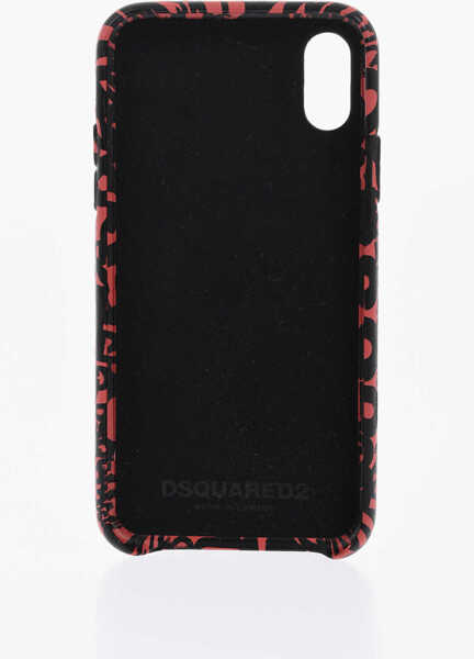 Huse mobil & tablete DSQUARED2 Monogram Patterned Iphone X Case With Monogram Motif Red Barbati (BM 19476848) 2