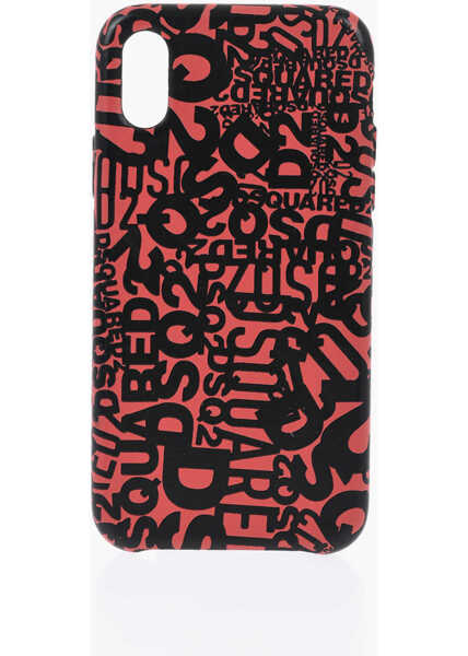Huse mobil & tablete DSQUARED2 Monogram Patterned Iphone X Case With Monogram Motif Red Barbati (BM 19476848) 1