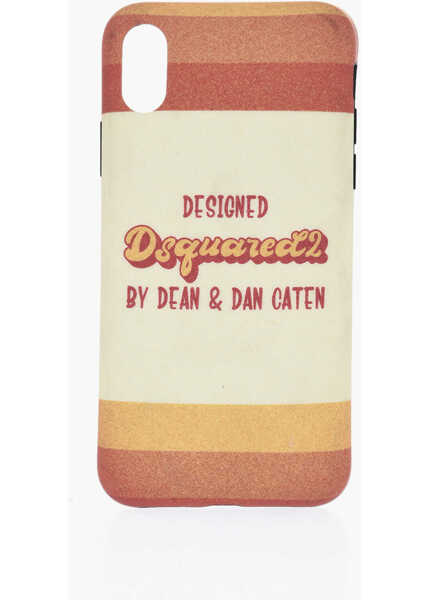 Huse mobil & tablete DSQUARED2 Logoed Iphone X Case Orange Barbati (BM 19476875) 1