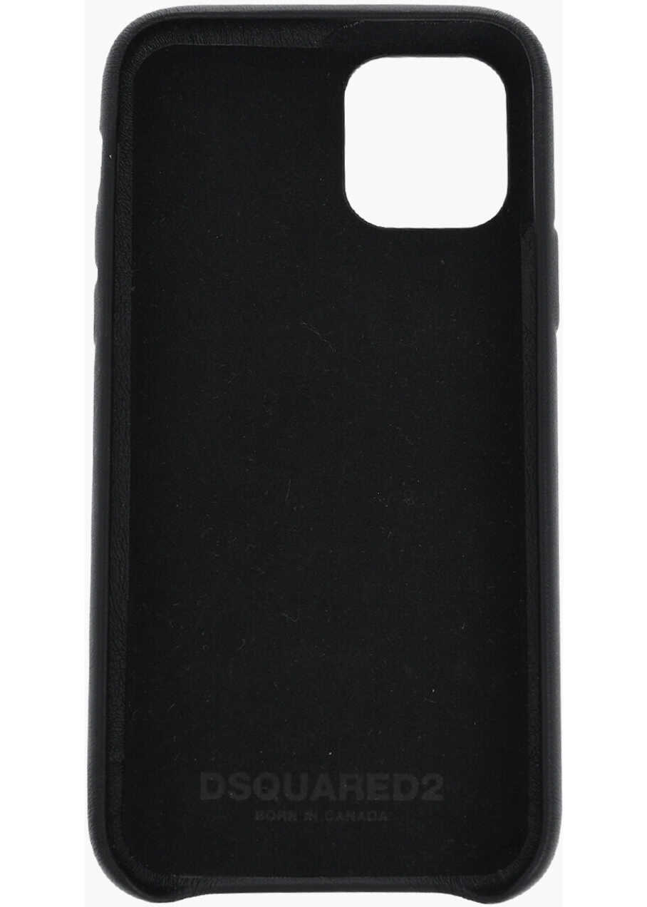 Huse mobil & tablete DSQUARED2 Iphone 11 Pro Case With Neck Strap Black Barbati (BM 19476890) 2