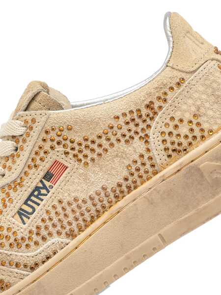 Sneakers AUTRY Medalist Low Crystal sneakers Beige Femei (BM 19477050) 5