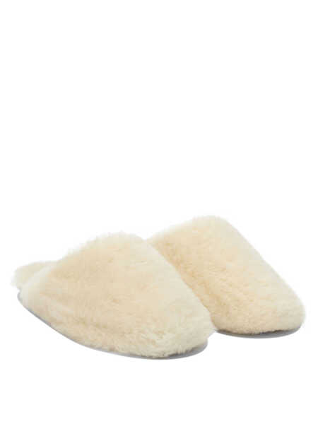 Mocasini AEYDE Rega slippers in shearling White Femei (BM 19477119) 2