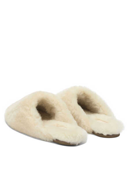 Mocasini AEYDE Rega slippers in shearling White Femei (BM 19477119) 4
