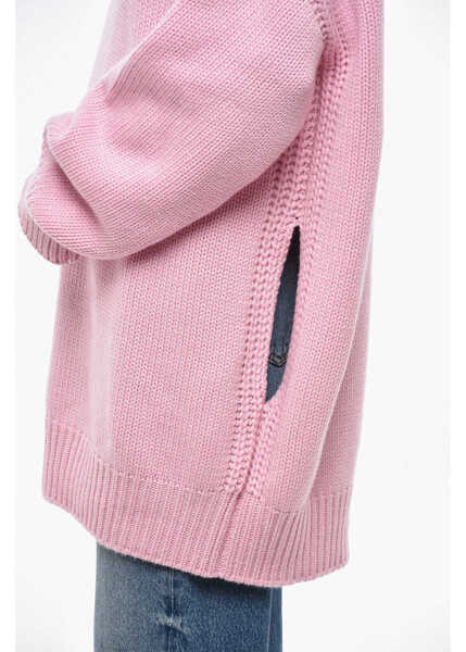 Pulovere SA SU PHI Cashmere Crew-Neck Sweater Pink Femei (BM 19477973) 2