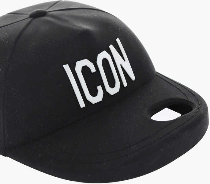 Huse mobil & tablete DSQUARED2 Silicone Icon Cap Iphone 8 Plus Case Black Barbati (BM 19477982) 3