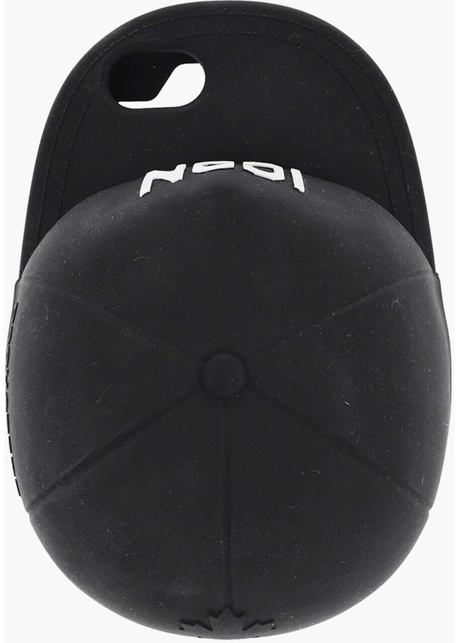 Huse mobil & tablete DSQUARED2 Silicone Icon Cap Iphone 8 Plus Case Black Barbati (BM 19477982) 1