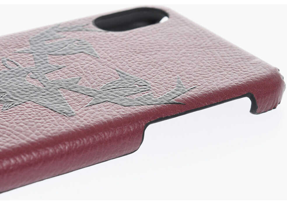 Huse mobil & tablete DSQUARED2 Textured Eco-Leather Iphone X Case Red Barbati (BM 19477988) 3