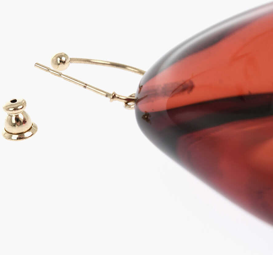 Cercei SIMONE ROCHA Single Earring With Heart-Shaped Pendant Red Femei (BM 19477991) 2