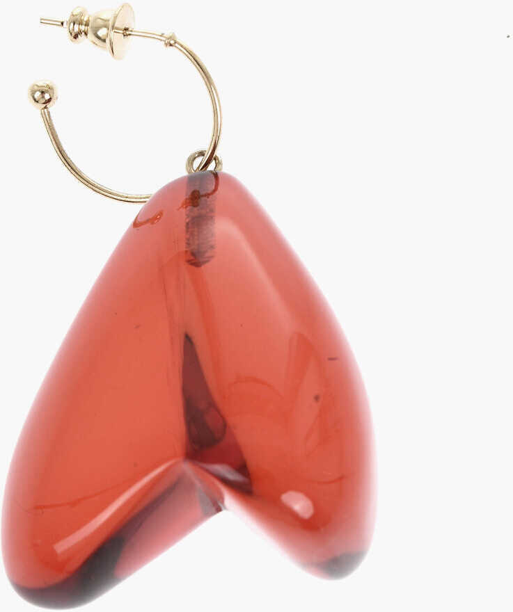 Cercei SIMONE ROCHA Single Earring With Heart-Shaped Pendant Red Femei (BM 19477991) 1