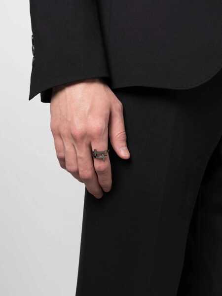 Inele DSQUARED2 Brass Jesus Ring Silver Barbati (BM 19477997) 2