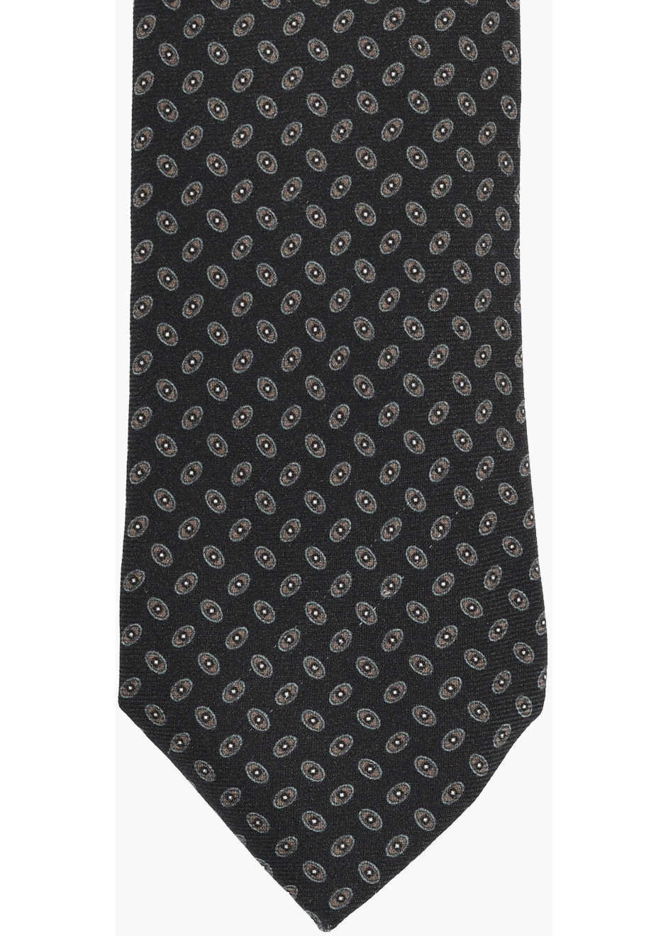Cravate CORNELIANI Patterned Silk Tie Black Barbati (BM 19478003) 2