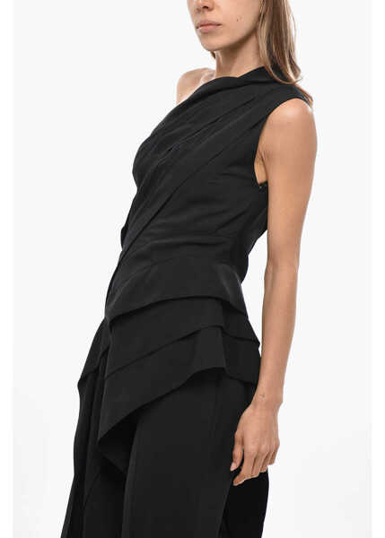 Bluze Bottega Veneta Asymmetric Top With One-Shoulder Design Black Femei (BM 19478006) 2