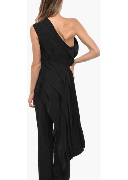 Bluze Bottega Veneta Asymmetric Top With One-Shoulder Design Black Femei (BM 19478006) 4