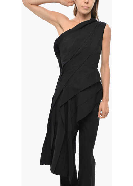 Bluze Bottega Veneta Asymmetric Top With One-Shoulder Design Black Femei (BM 19478006) 1