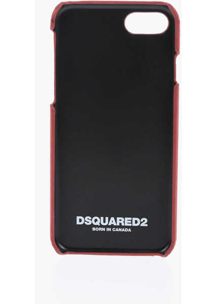Huse mobil & tablete DSQUARED2 Eco-Leather Iphone 8 Plus Case With Logo Red Barbati (BM 19478012) 2