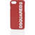 DSQUARED2 Eco-Leather Iphone 8 Plus Case With Logo Red