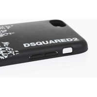 Huse mobil & tablete pentru Barbati - Huse mobil & tablete DSQUARED2 Logoed Detail Leaf Iphone 8 Plus Case Black Barbati (BM 19478021) - B-mall.ro