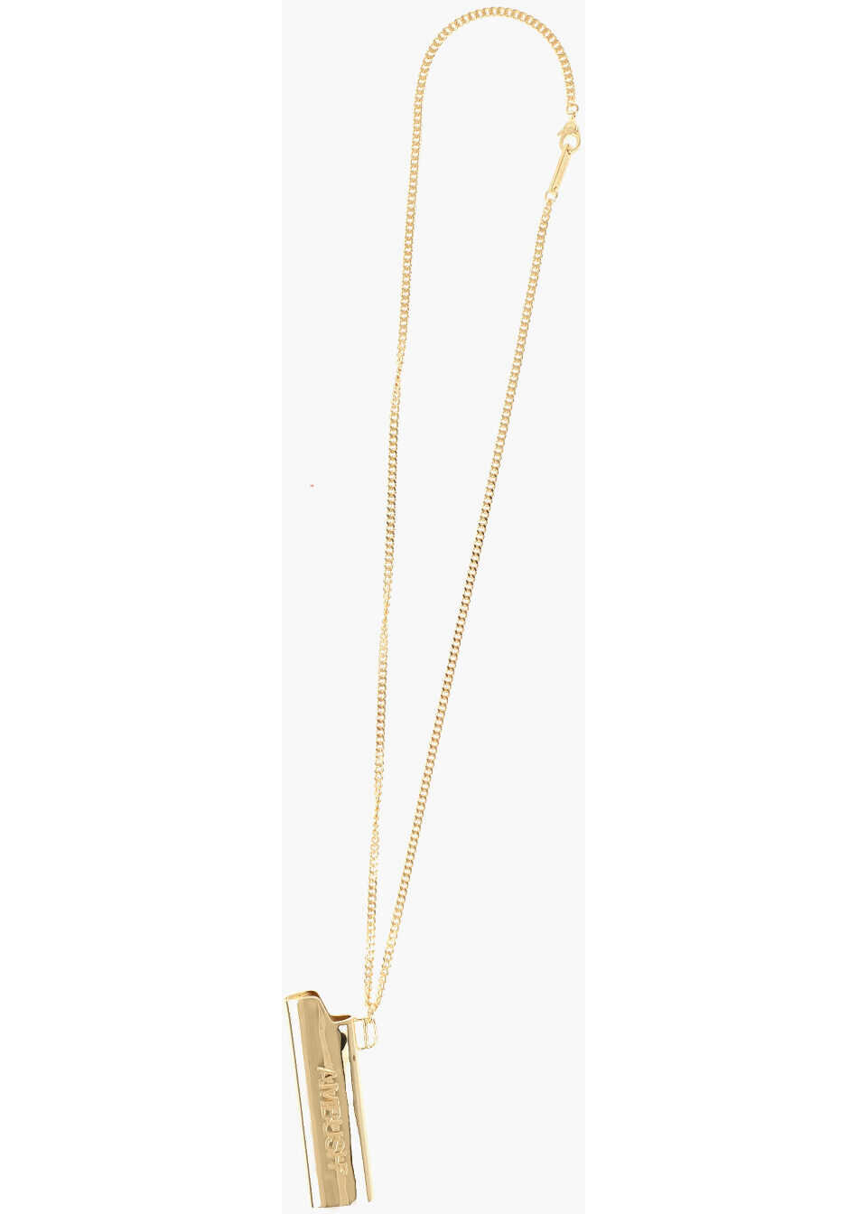 Coliere AMBUSH Golden Effect Metal Chain Necklace With Lighter Case Pendant Gold Barbati (BM 19478027) 3