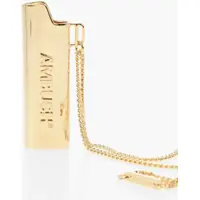 Coliere Golden Effect Metal Chain Necklace With Lighter Case Pendant Barbati