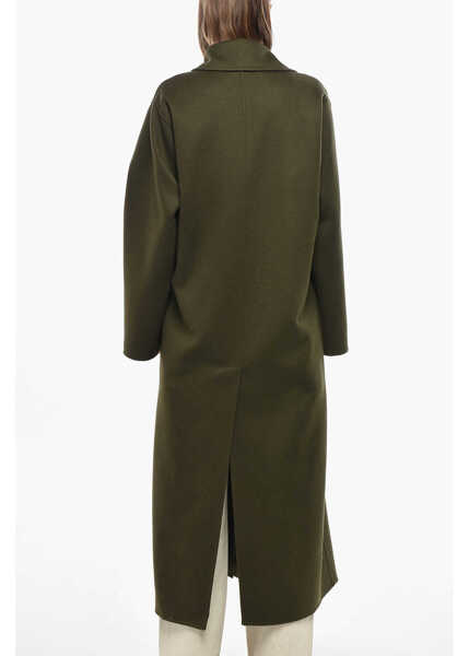 Paltoane SA SU PHI Cashmere Blend Caroline Coat With Belt Military Green Femei (BM 19478036) 3