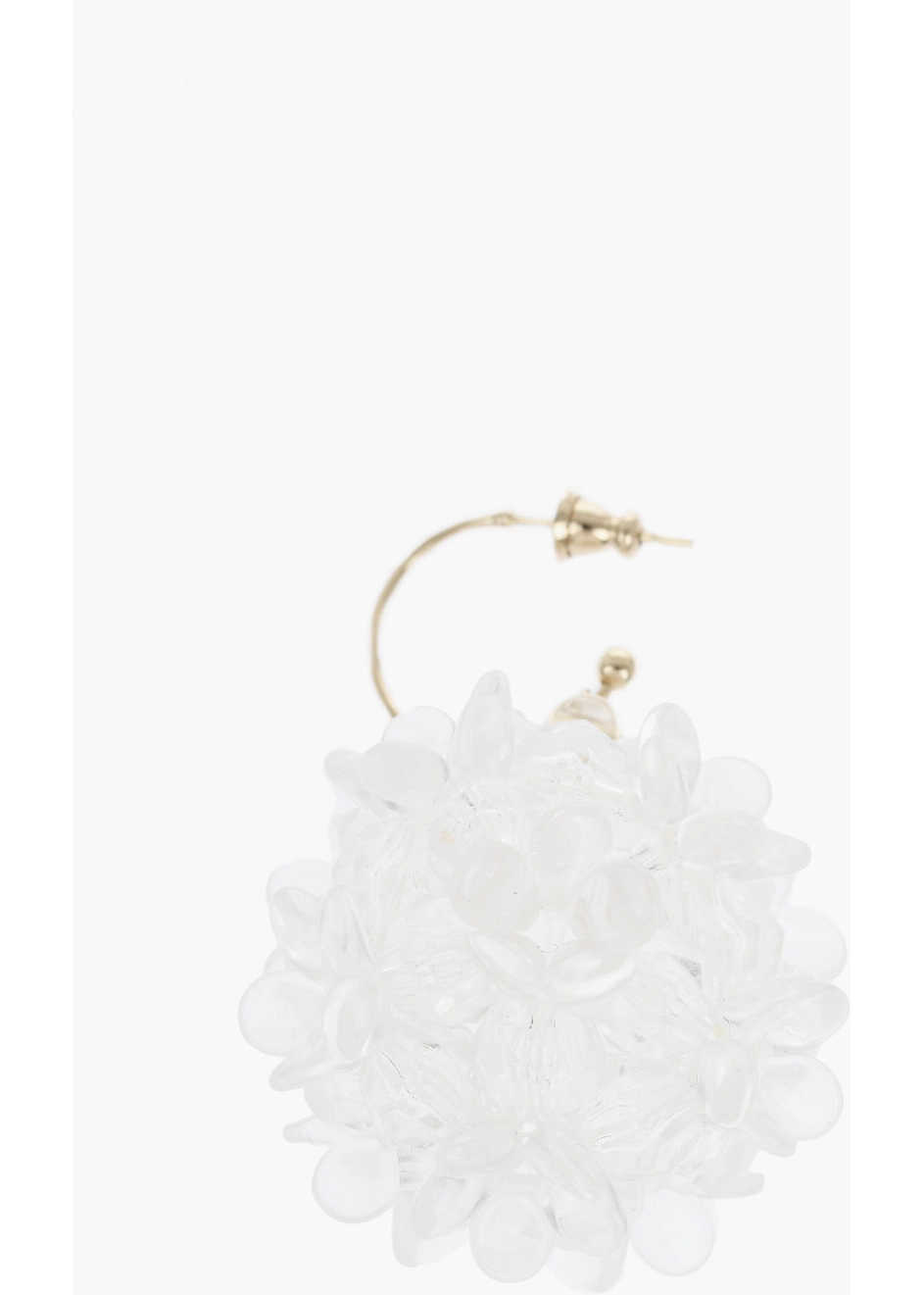Cercei SIMONE ROCHA Single Earring With Clear Floral Design Pendant White Femei (BM 19478042) 1