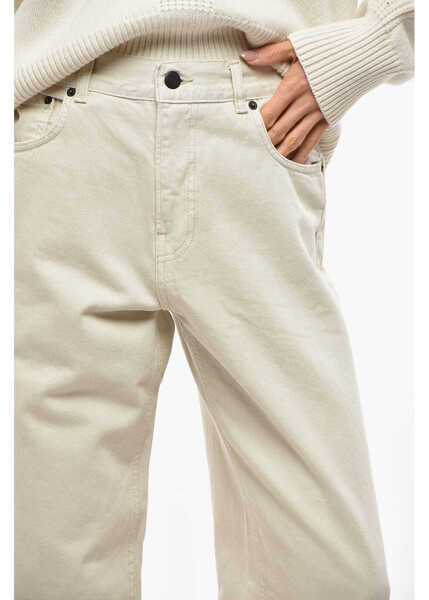 Pantaloni casual HAIKURE Gabardine Cotton Bonnie 5 Pockets Pants With Belt Loops Beige Femei (BM 19478045) 2