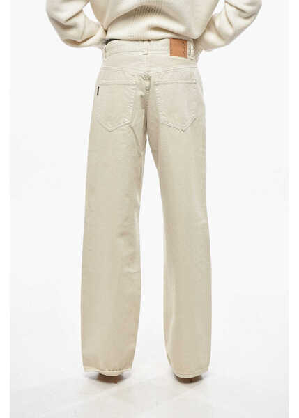 Pantaloni casual HAIKURE Gabardine Cotton Bonnie 5 Pockets Pants With Belt Loops Beige Femei (BM 19478045) 4