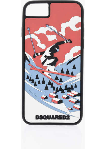 Huse mobil & tablete DSQUARED2 Silicone Skier Iphone 8 Plus Case Multicolor Barbati (BM 19478054) 1
