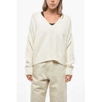 Pulovere SA SU PHI Cashmere Wool Merino V-Neck Sweater