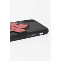 Huse mobil & tablete pentru Barbati - Huse mobil & tablete DSQUARED2 Silicone Leaf Iphone X Case With Embossed Detail Black Barbati (BM 19478075) - B-mall.ro