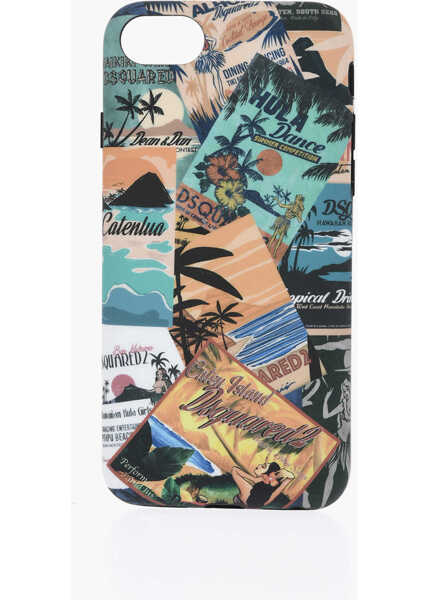 Huse mobil & tablete DSQUARED2 Iphone 8 Plus Postcards Case Multicolor Barbati (BM 19478171) 1