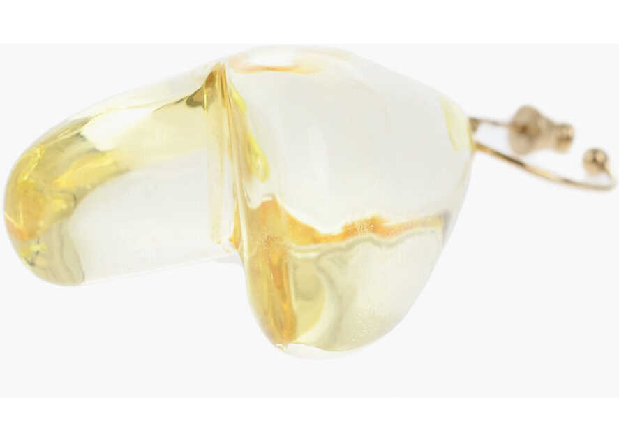 Cercei SIMONE ROCHA Single Earring With See-Through Heart-Shaped Pendant Yellow Femei (BM 19478183) 3