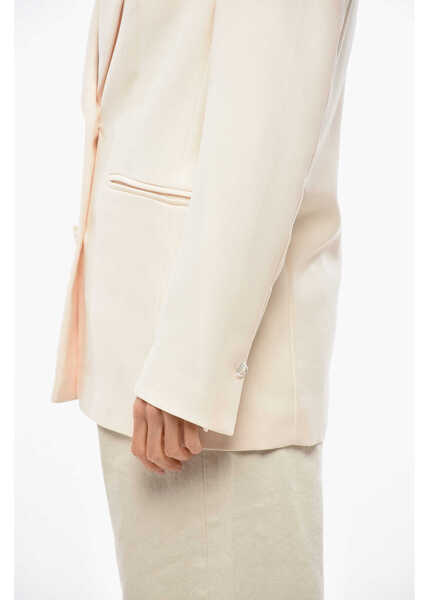 Sacouri RAQUEL DINIZ Single-Breasted Elena Blazer With Flush Pockets Beige Femei (BM 19478198) 2