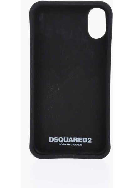 Huse mobil & tablete DSQUARED2 Patterned Emblem Iphone X Case Black Barbati (BM 19478207) 2