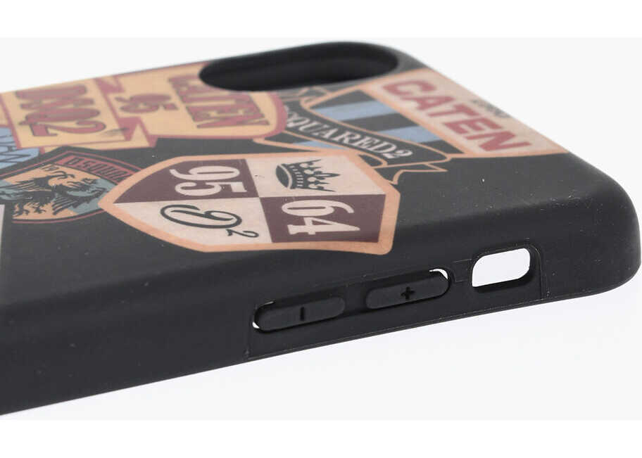 Huse mobil & tablete DSQUARED2 Patterned Emblem Iphone X Case Black Barbati (BM 19478207) 3