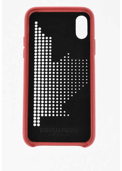 Huse mobil & tablete DSQUARED2 Iphone X Case With Perforated Detail Red Barbati (BM 19478216) 2