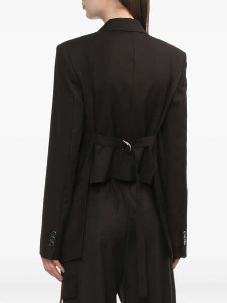 Sacouri HELMUT LANG Cutaway Blazer BROWN Femei (BM 19478261) 4