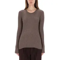 Bluze Ribbed Top With Open Back Femei