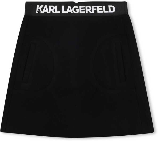 Fuste casual Karl Lagerfeld Skirt With Logo BLACK Fete (BM 19478321) 1