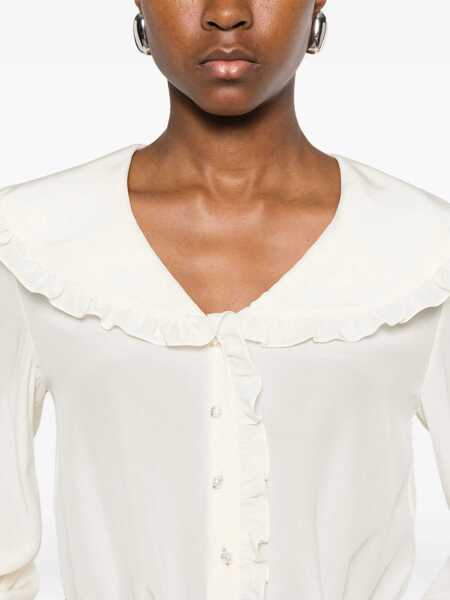 Bluze Chloe Fluid Silk Blouse WHITE Femei (BM 19478549) 4