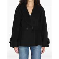 Paltoane Short Coat With Ruffles Femei