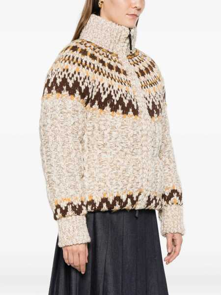 Cardigane Moncler Grenoble Girose Padded Cardigan BEIGE Femei (BM 19478570) 3